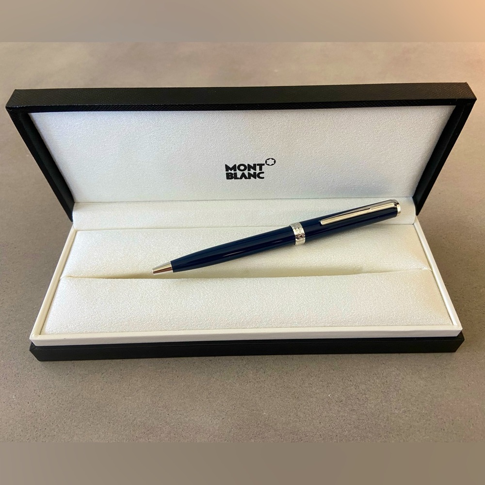 Mont Blanc Pix Blue Ballpoint pen (black ink)